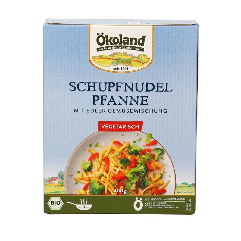 ÖKOLAND Schupfnudel-Pfanne mit edler Gemüsemischung - Produktbild