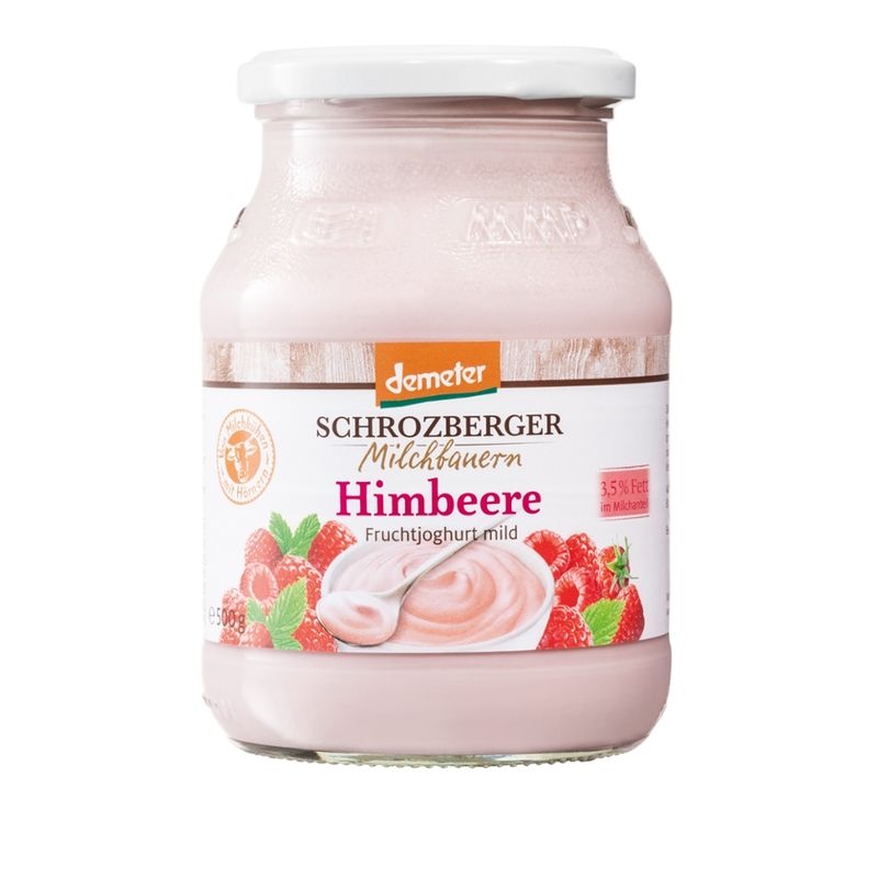 Schrozberger Milchbauern demeter Fruchtjoghurt mild Himbeere - Produktbild