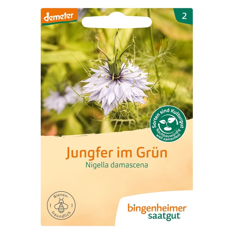 Bingenheimer Saatgut Jungfer im Grün - Blumen (Saatgut) - Produktbild