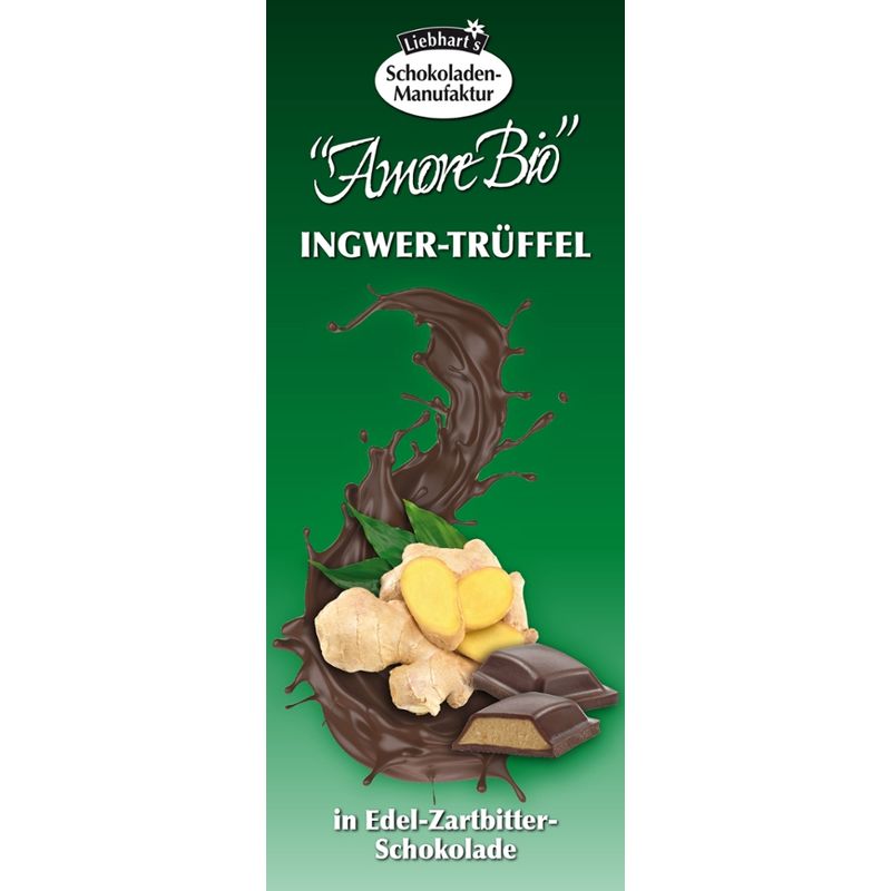 Liebhart's Gesundkost  Bio-Ingwer-Creme in Edel-Zartbitter-Schokolade - Produktbild
