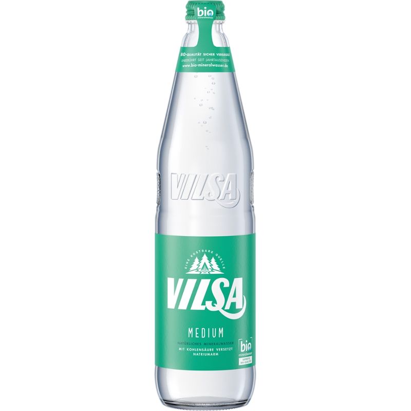 VILSA VILSA Mineralwasser Medium Glas 12x0,70l Glas MW Bio - Produktbild