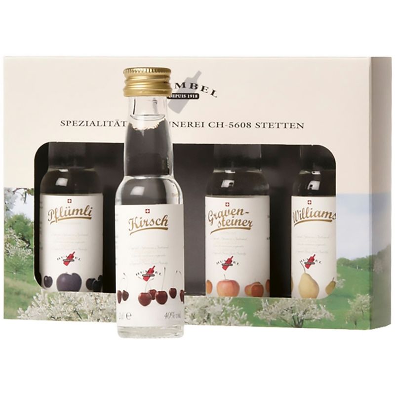 Humbel Bio 4er Portionen, Kirsch, Pflümli, Williams, Gravensteiner - Produktbild