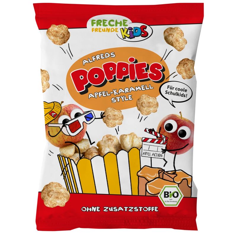 Freche Freunde FFK Bio Alfreds Poppies Apfel-Karamell Style 40g - Produktbild