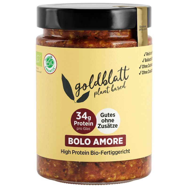 Goldblatt Goldblatt Plant Based BIO Bolo Amore High Protein Fertiggericht - Produktbild