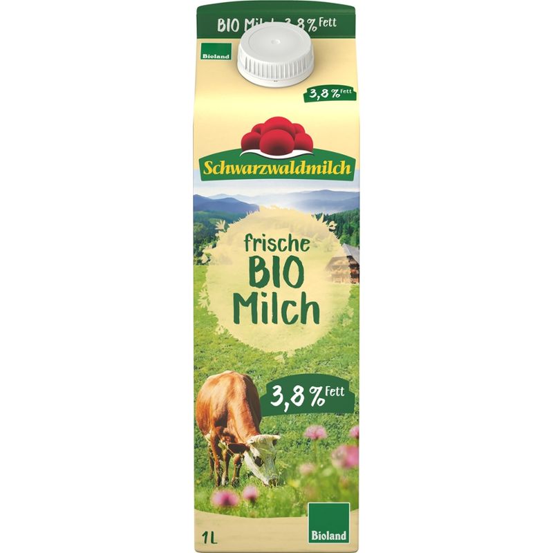 Schwarzwaldmilch BIO SWM BIO Frischmilch 3,8% 10x1L PG - Produktbild