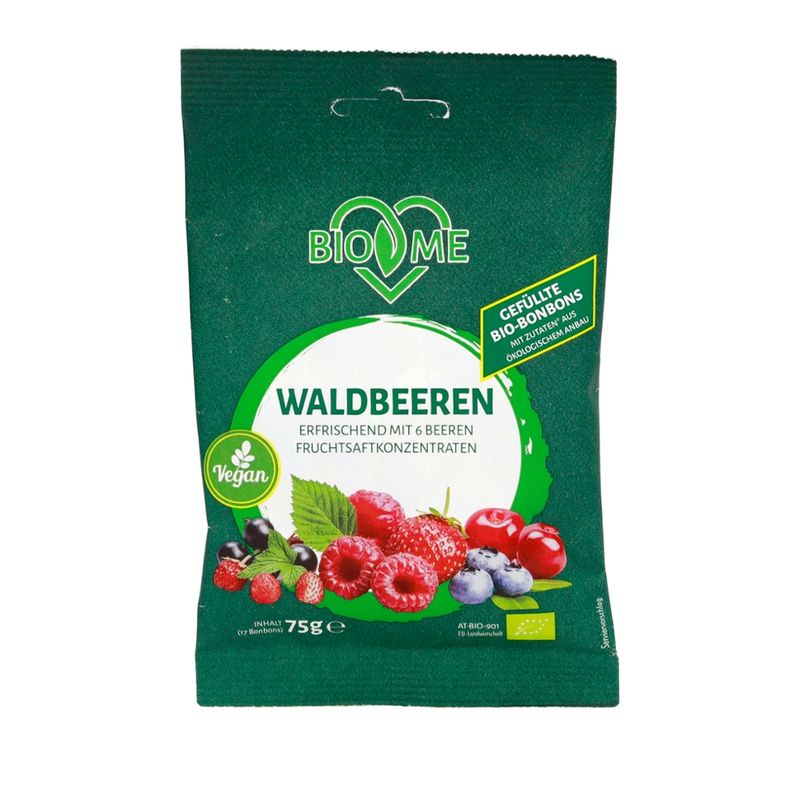 BIO loves Me Gefüllte BioBonbons mit Waldbeere-Geschmack - Produktbild