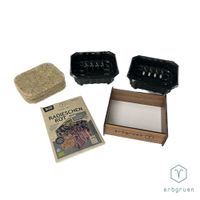 Microgreens Anzucht-Set - Holz-Rahmen/Anzuchtschale/Hanfmatte/Bio-Saatgut - Produktbild