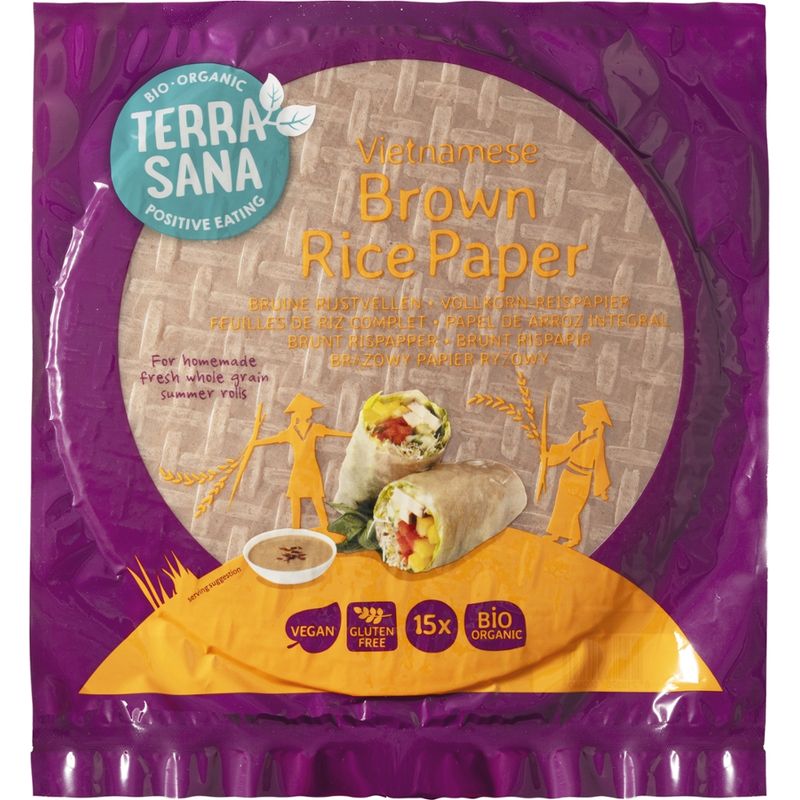 TerraSana Vietnamesisches Vollkorn-Reispapier - Produktbild