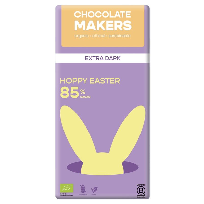 Chocolatemakers Hoppy Easter Zartbitter SIerra Leone 85% - Produktbild