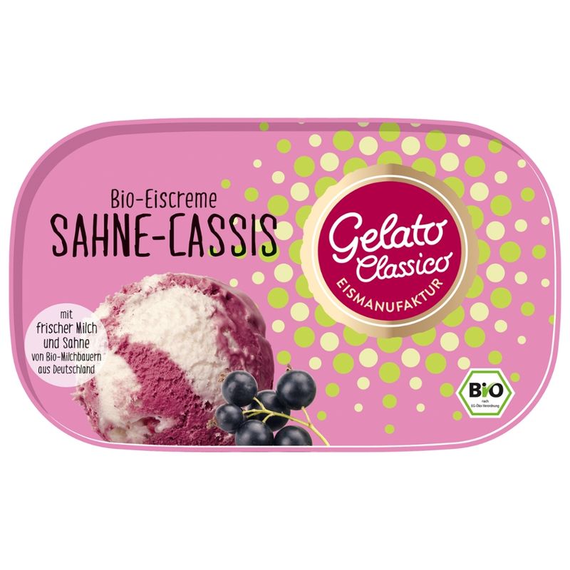 Gelato Classico Eismanufaktur Gelato Classico Bio-Eiscreme Sahne-Cassis - Produktbild