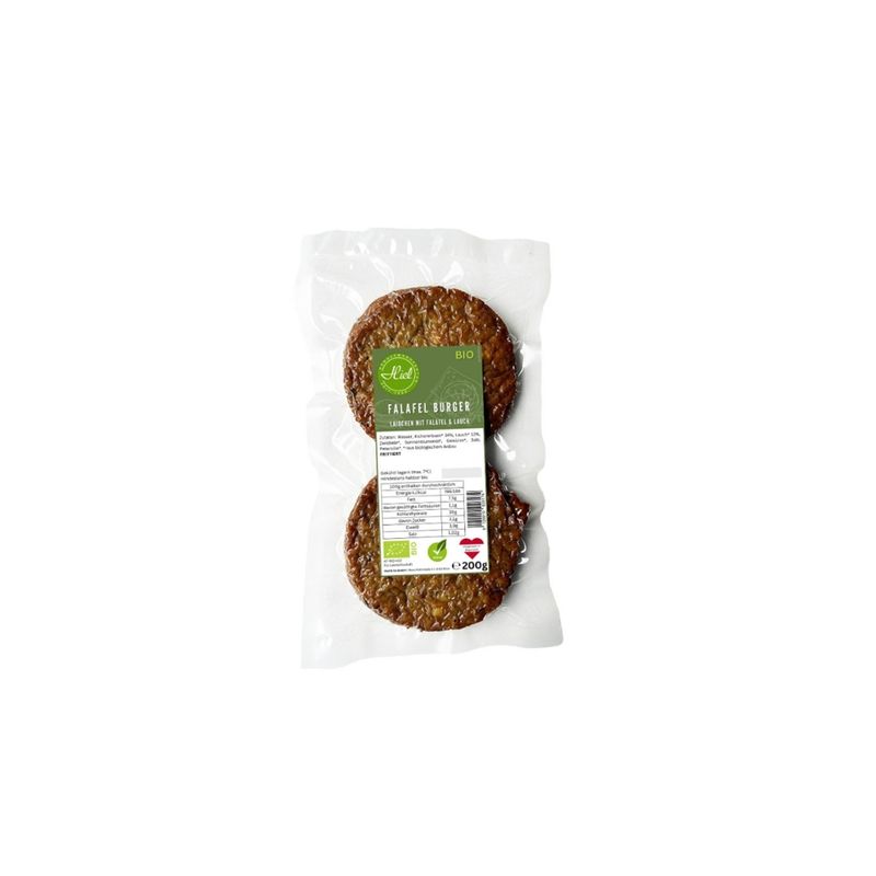 Hiel - Vegetarische Feinkost Falafel-Lauch Burger - Laibchen mit Falafel & Lauch - Produktbild