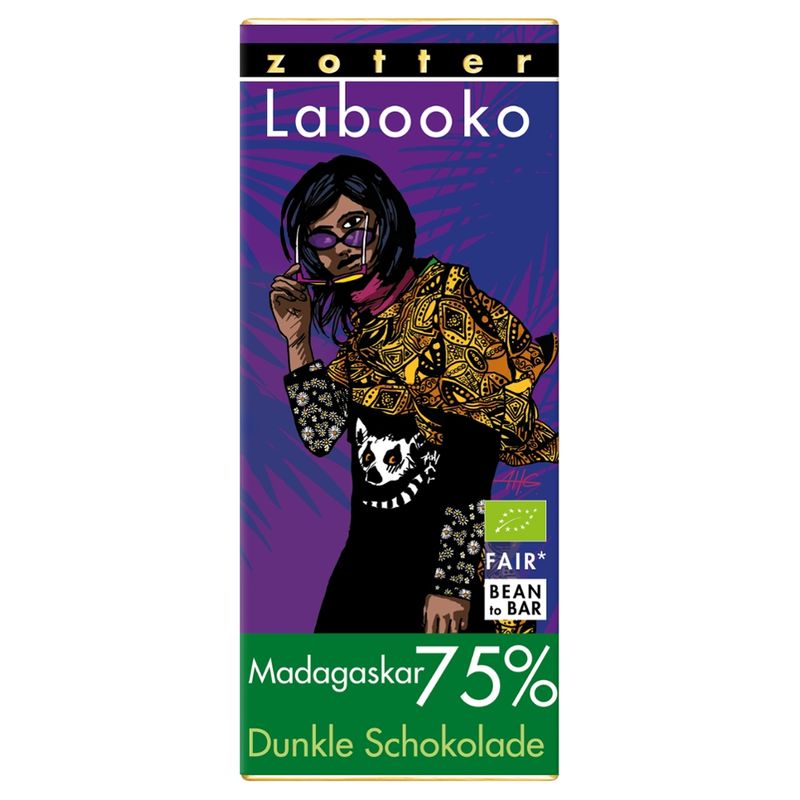 Zotter Schokolade Labooko 75% Madagaskar - vegan - Produktbild