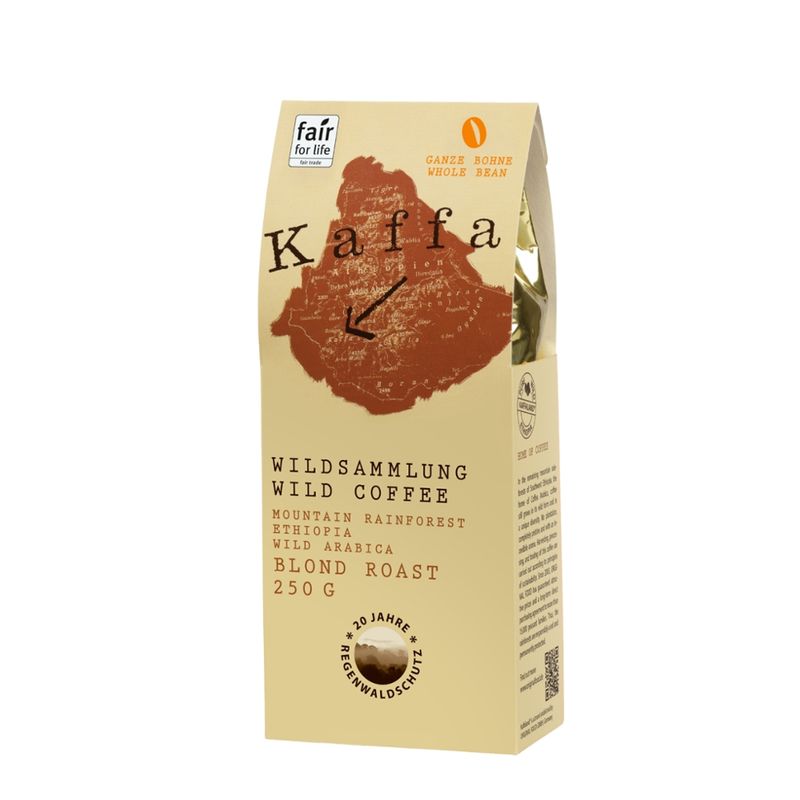 Kaffa Wildkaffee Kaffa Wildkaffee, Blond Roast, ganze Bohne, 250g, bio- und Naturland Fair-zertifiziert - Produktbild