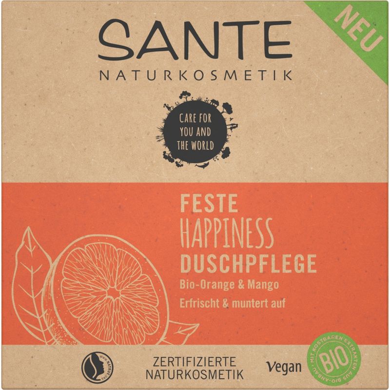 Sante Feste HAPPINESS Duschpflege Bio-Orange & Mango - Produktbild