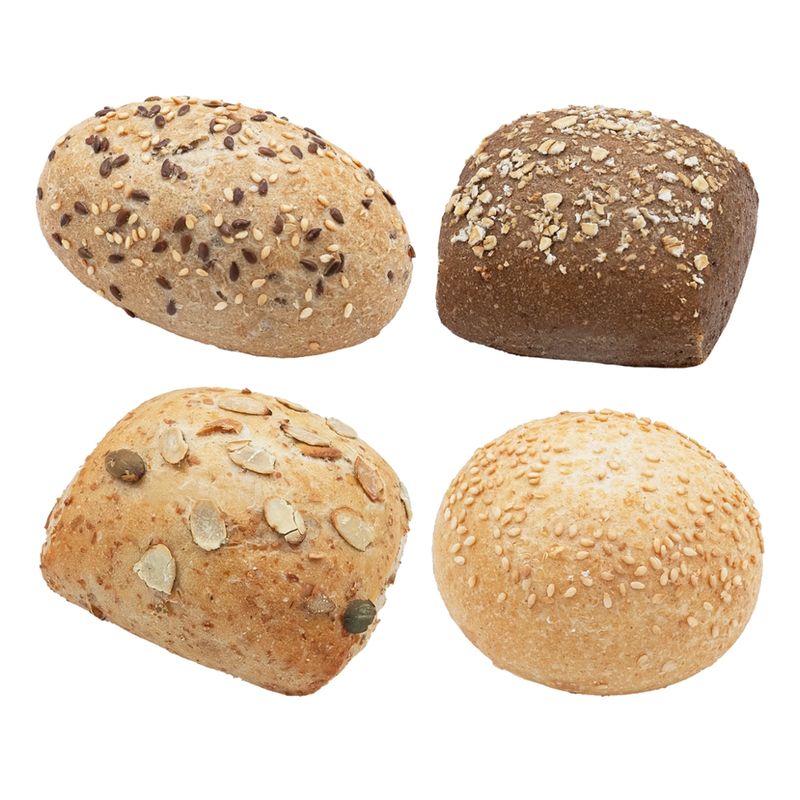 EDNA FF-Bio Mini-Brötchen-Mischkiste, 4-fach sortiert - Produktbild