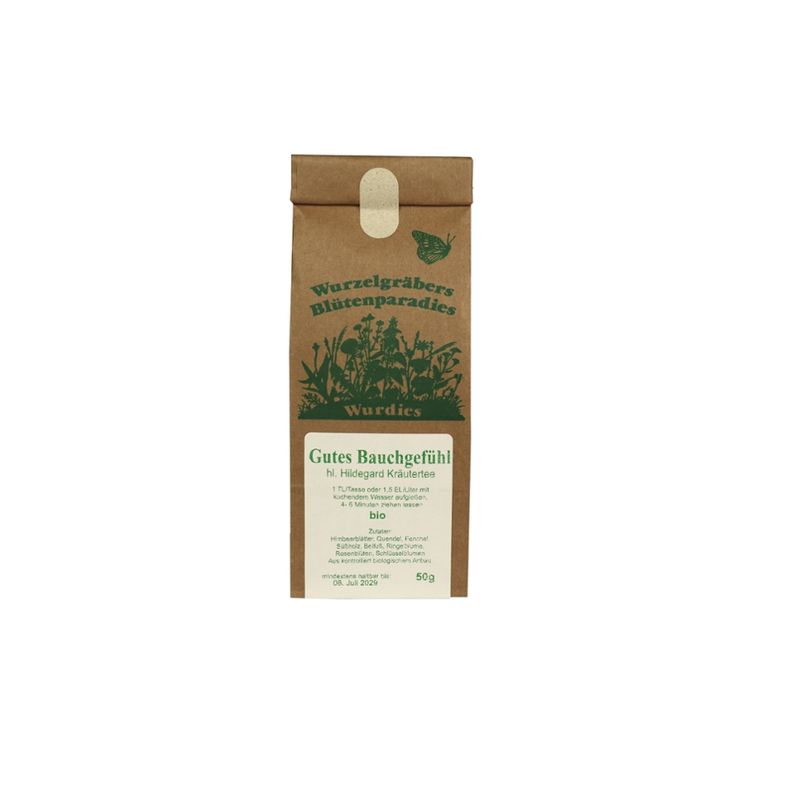 Wurzelgräbers Blütenparadies Wurdies Gutes Bauchgefühl hl. Hildegard Kräutertee - Produktbild