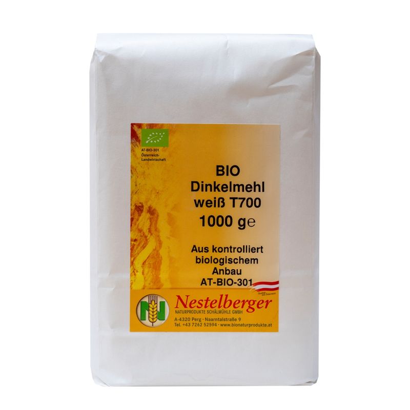 Nestelberger Bio Dinkelmehl Typ 700 1kg - Produktbild