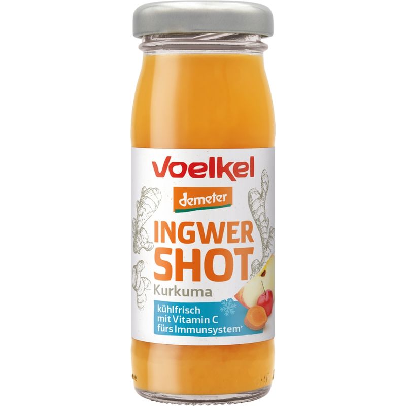 Voelkel Ingwer Shot Kurkuma, kühlpflichtig - Produktbild