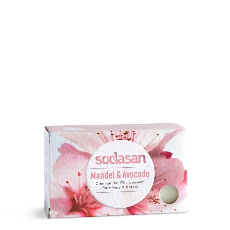 sodasan Bar Soap Almond & Avocado - Produktbild