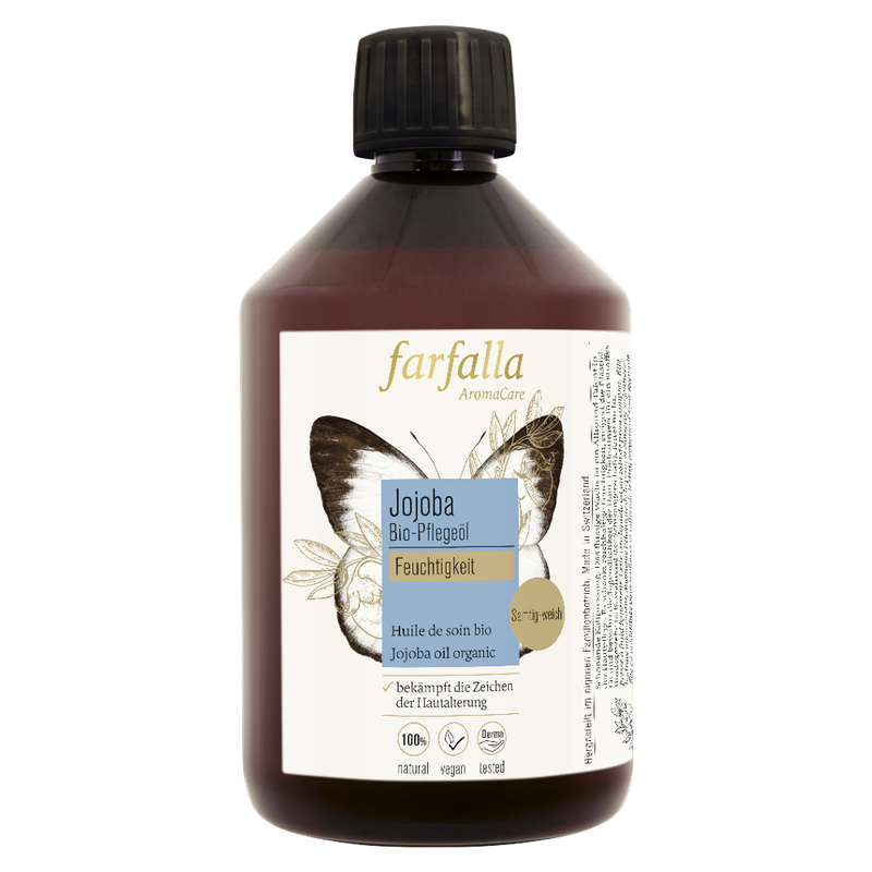 farfalla Jojoba, Bio-Pflegeöl, 500ml, Feuchtigkeit - Produktbild