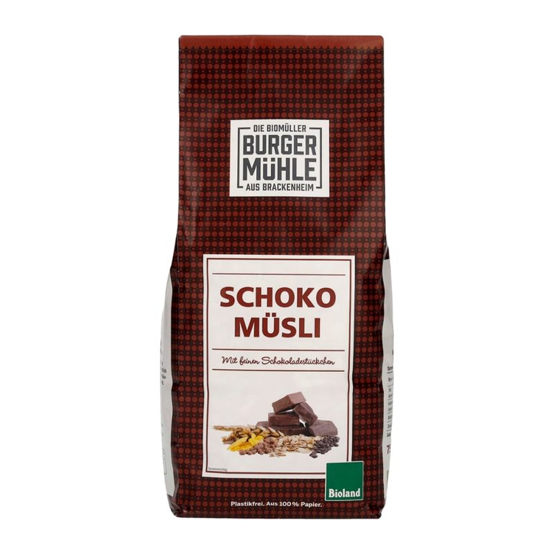 Burgermühle Schoko Müsli, bioland - Produktbild