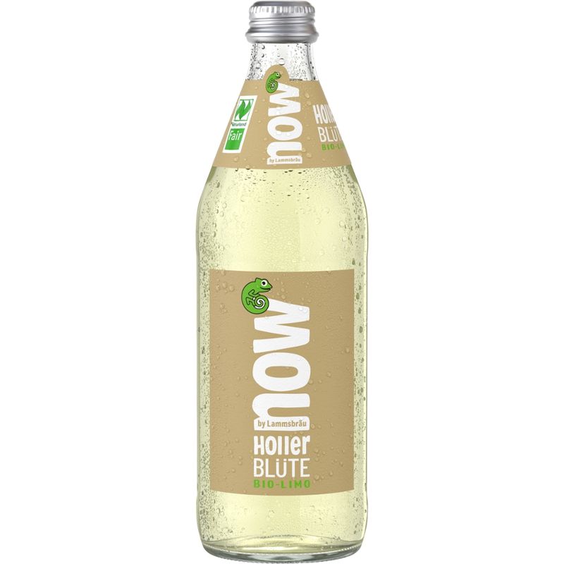 now now Bio Limo Holler Blüte 0,5l - Produktbild