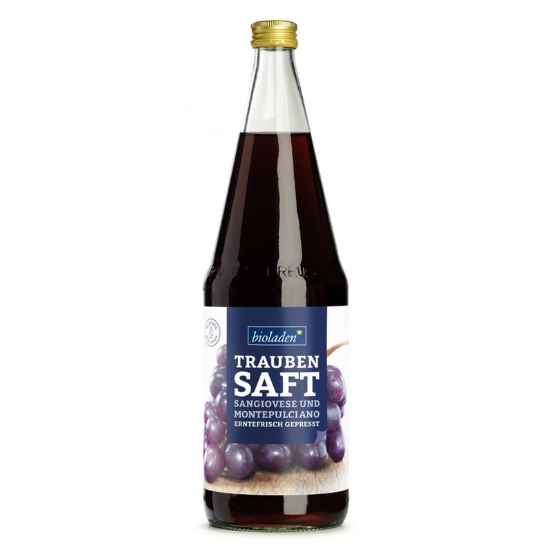 bioladen Roter Traubensaft, klar, mild, Sangiovese und Montepulciano - Produktbild