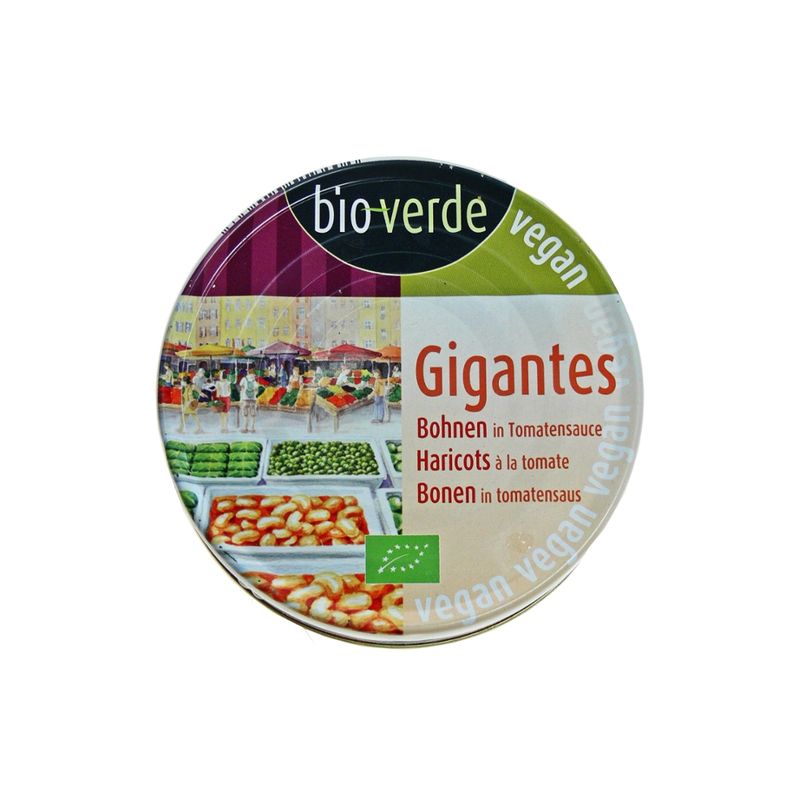 bio-verde Gigantes Riesenbohnen in Tomatensauce 190 g - Produktbild