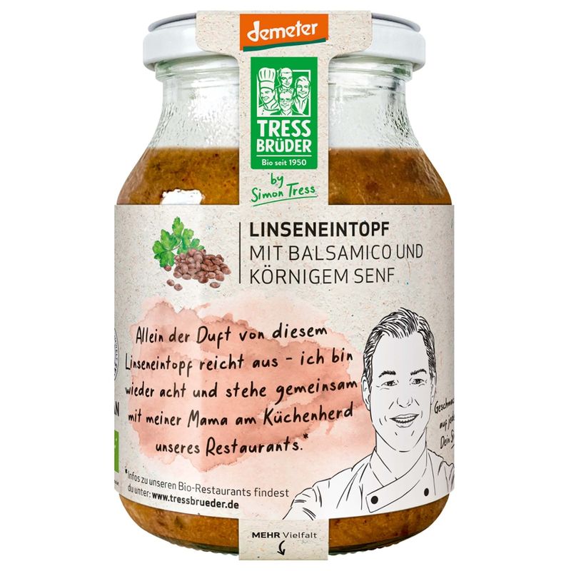 Tress Brüder Linseneintopf mit Balsamico und körnigem Senf - Produktbild
