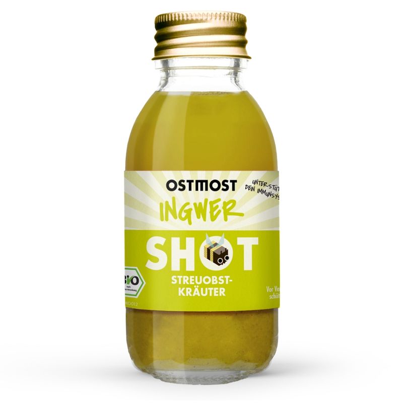 OSTMOST OSTMOST Bio Ingwer Shot Streuobst Kräuter 100ml - Produktbild
