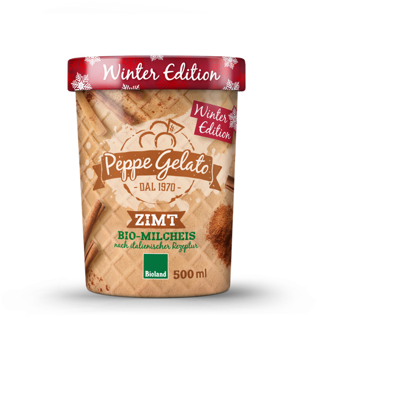 Peppe Gelato  Peppe Gelato Bio-Milcheis Zimt - Produktbild