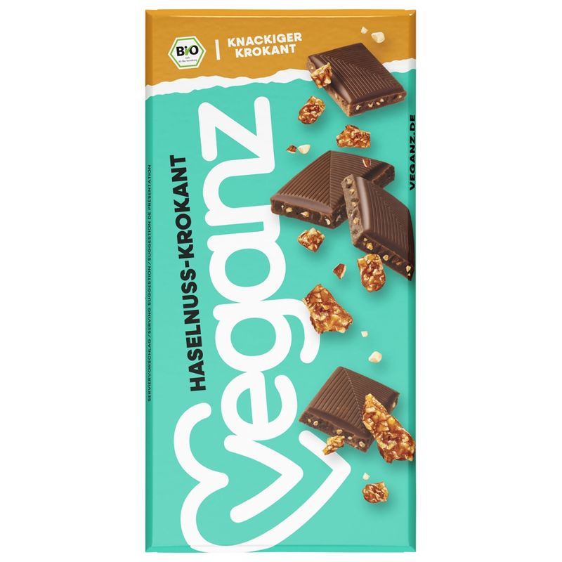 Veganz BIO Veganz Haselnuss-Krokant 80g - Produktbild