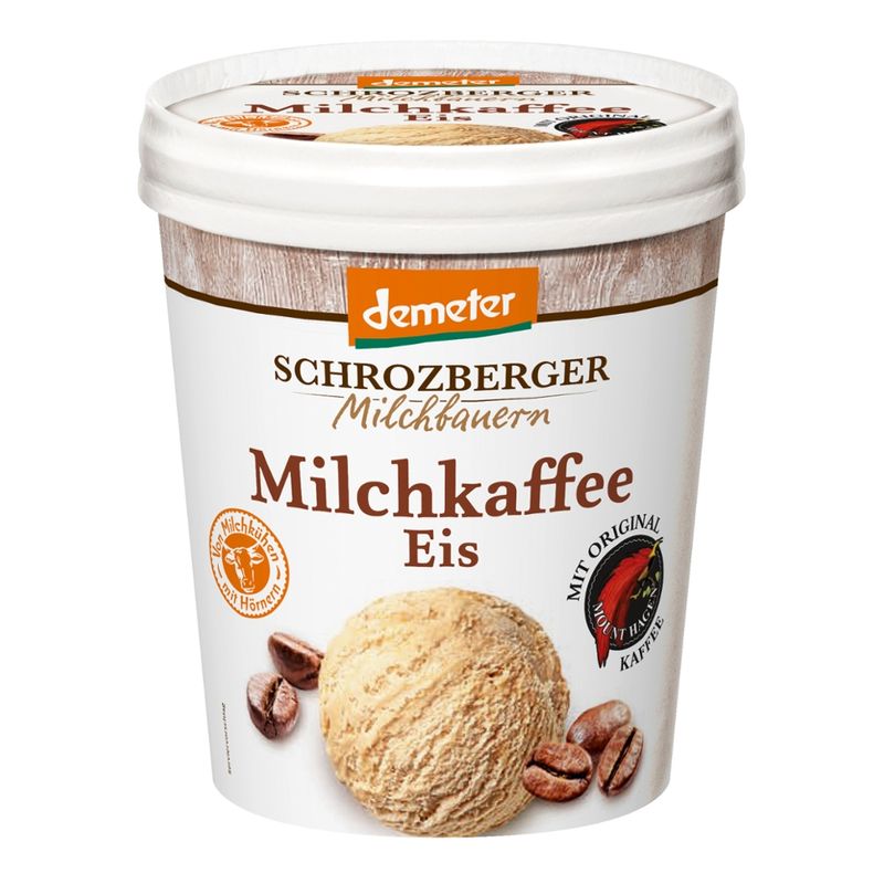 Schrozberger Milchbauern Dem. Milchkaffee Eis 500 ml - Produktbild