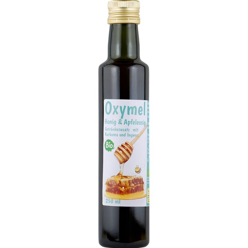 NaturGut Bio Oxymel Kurkuma und Ingwer 250 ml Getränkezusatz mit Honig & Apfelessig Sauerhonig - Produktbild