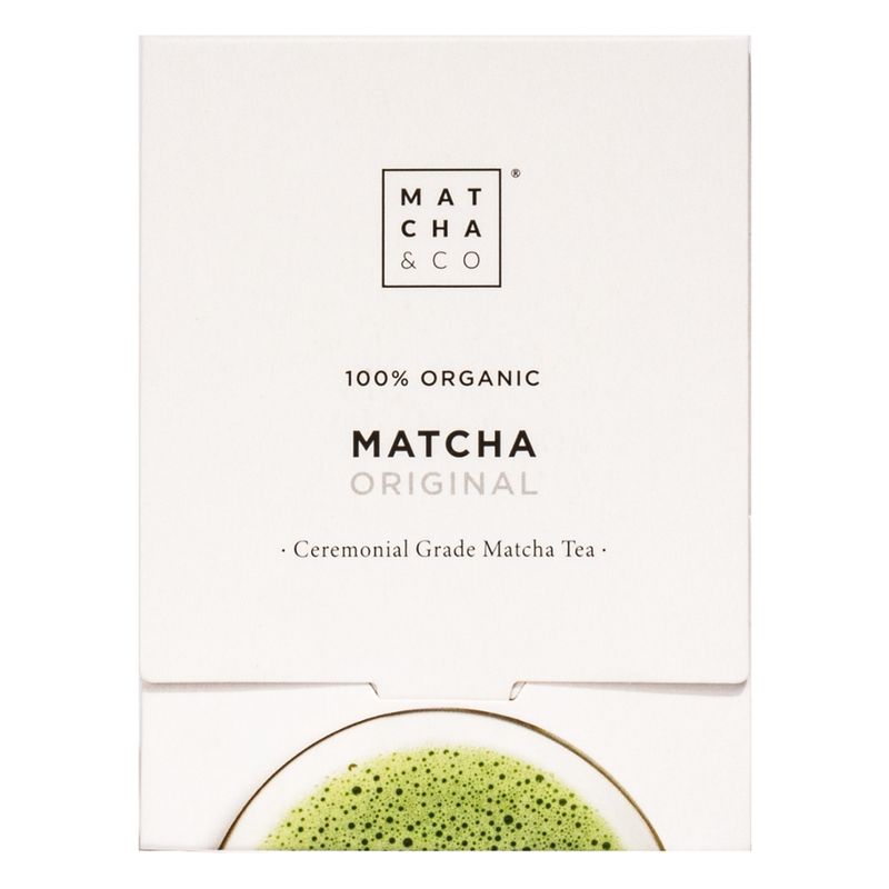 MATCHA & CO Bio Matcha Grüntee Original To Go – Ceremonial Grade Matchapulver in Sticks - Produktbild