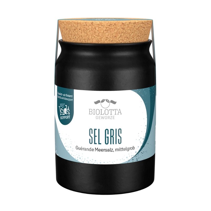 Biolotta Biolotta Keramiktopf Sel Gris Guérande Meersalz, mittelgrob - Produktbild