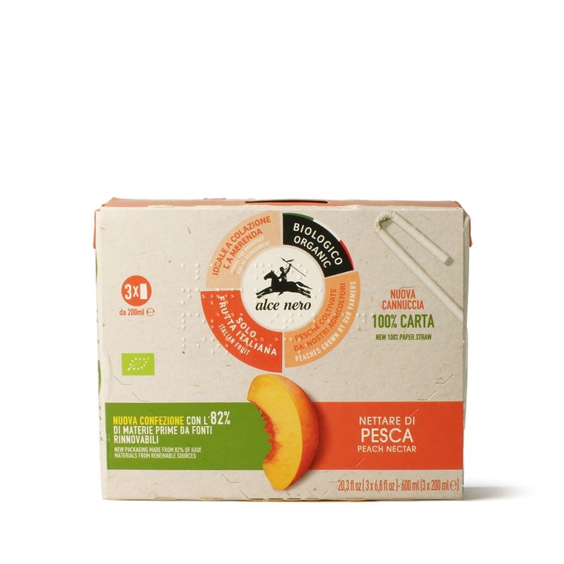 Alce Nero  Bio Pfirsichnektar Alce Nero - Produktbild