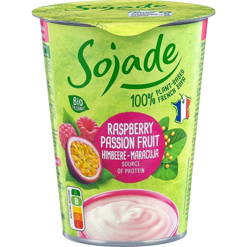 Sojade Bio Soja-Alternative zu Joghurt Himbeere-Maracuja - Produktbild