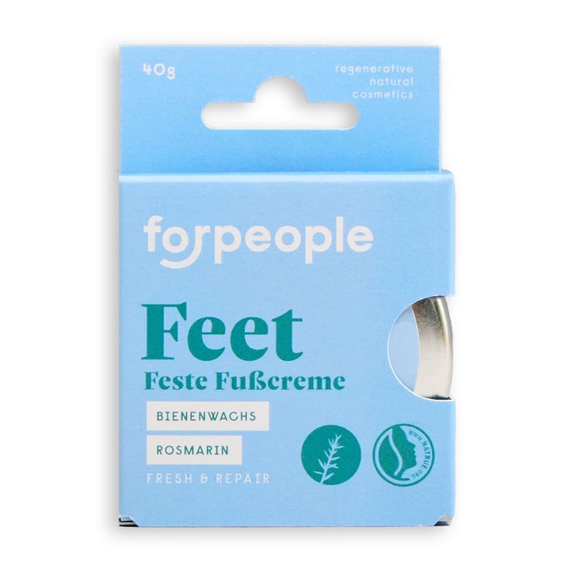 forpeople Feste Fußcreme mit Bienenwachs in der Dose - Produktbild