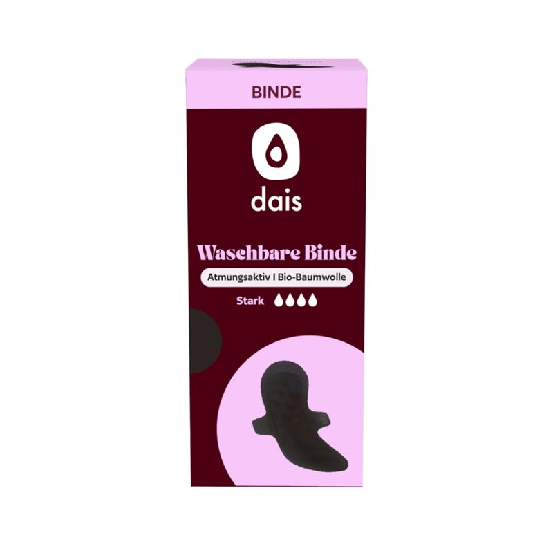 dais Waschbare Menstruationsbinde Bio-Baumwolle / Saugfähig / Normal, 1 Stück - Produktbild