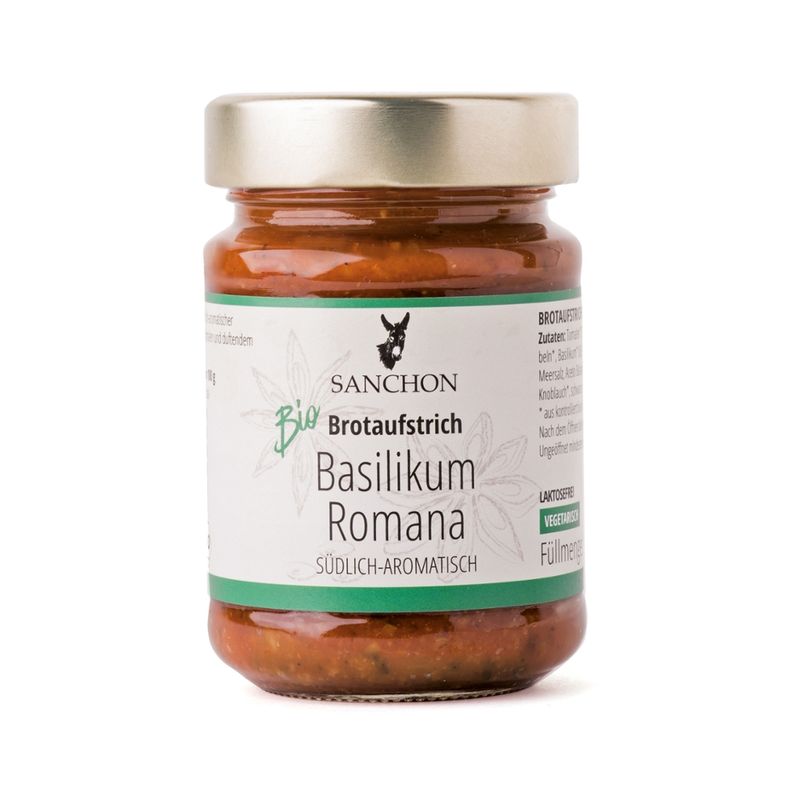 Sanchon BA Brotaufstrich Basilikum Romana, 190 g, SANCHON, bio - Produktbild
