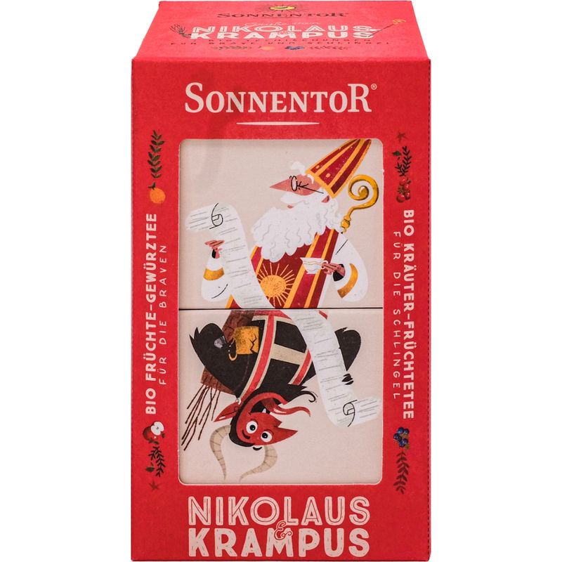 Sonnentor Nikolaus & Krampus Tee, Doppelkammerbeutel - Produktbild