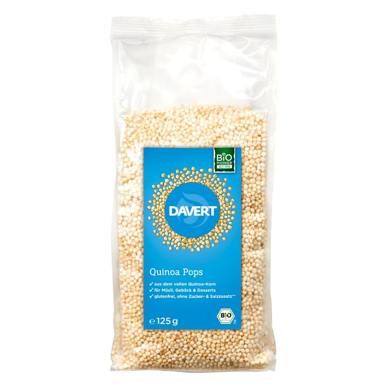 Davert Quinoa Pops glutenfrei 125g - Produktbild