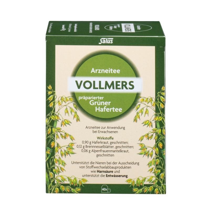 Salus® Salus® Vollmers® präparierter Grüner Hafertee 40FB - Produktbild