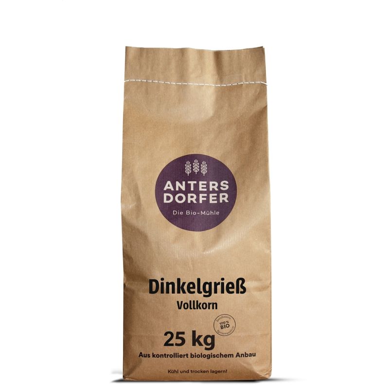 Antersdorfer - Die Bio-Mühle Bio Dinkel Grieß (Vollkorn) - Produktbild