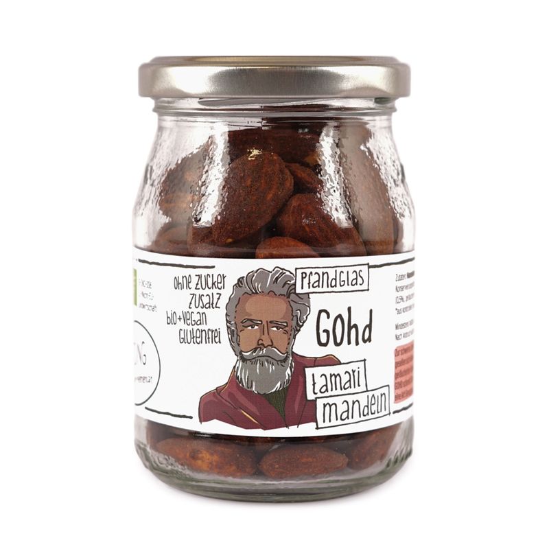 GUTDING Gohd - Tamari-Mandeln im Pfandglas, ohne Zuckerzusatz, glutenfrei & vegan - Produktbild