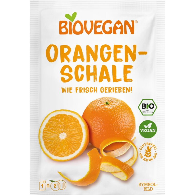 Biovegan Meine Orangenschale, gerieben, BIO, BV, 9g - Produktbild