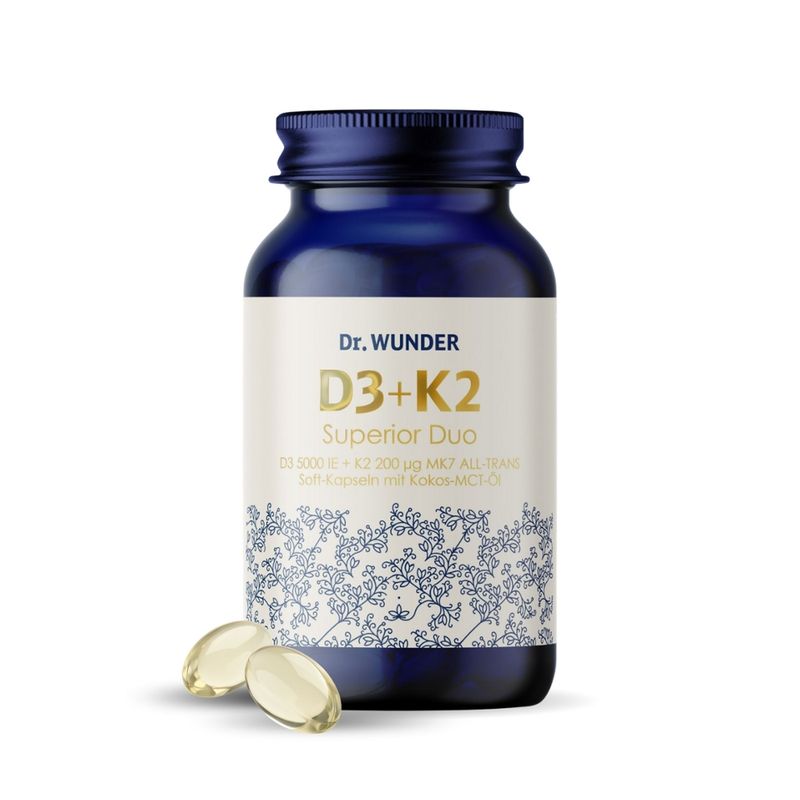 Dr. Wunder Dr. Wunder Vitamin D3+K2 Superior Duo 5.000 IE - Produktbild