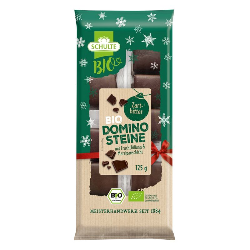 Schulte BioGut  Schulte Bio Dominosteine Zartbitter - Produktbild