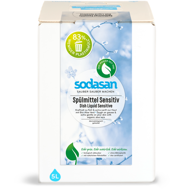 sodasan Dish Liquid Sensitive 5l BiB - Produktbild